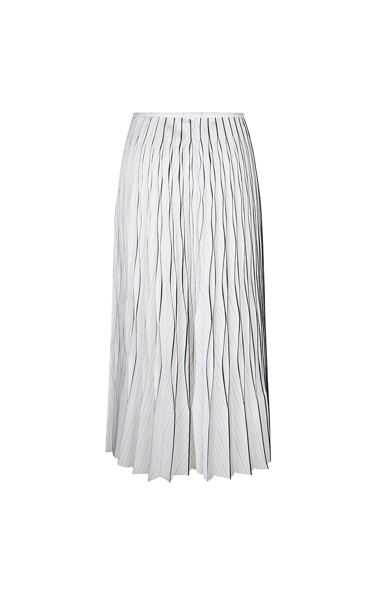Skirt / JNBY Sculpted Diamond Pleated Maxi Skirt