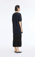 Skirt / JNBY Sculpted Pleated Maxi Skirt