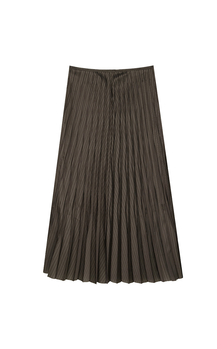 Skirt / JNBY Sculpted Diamond Pleated Maxi Skirt