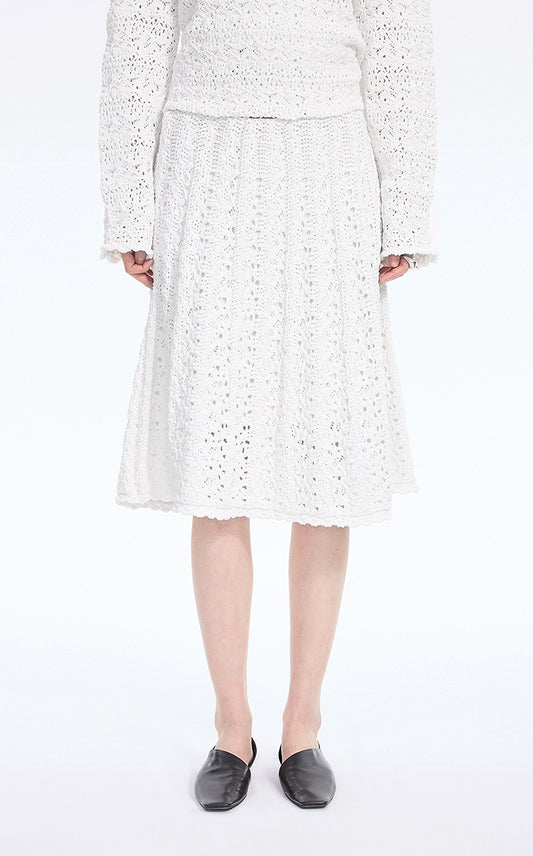 Skirt / JNBY Stretch A-Line Mid-Length Skirt