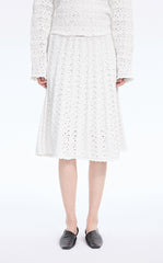 Skirt / JNBY Stretch A-Line Mid-Length Skirt