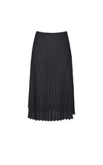 Skirt / JNBY Textured Pleated Cotton Midi Skirt