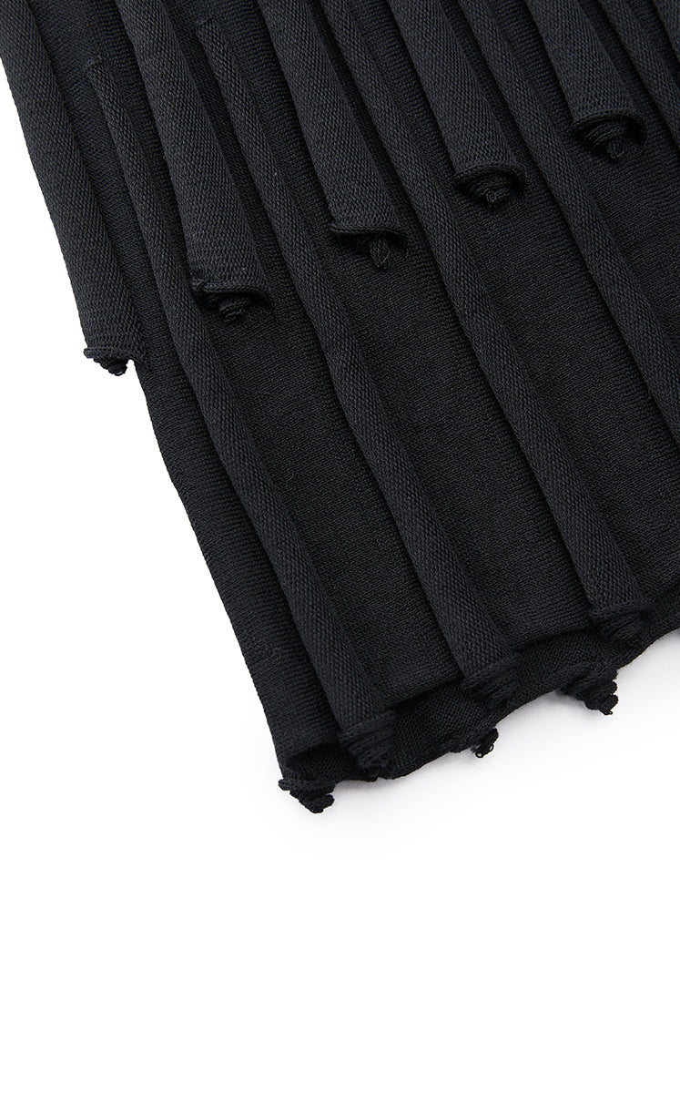 Skirt / JNBY Textured Pleated Cotton Midi Skirt