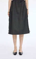 Skirt / JNBY Wool 3D Cutwork Embroidery Mid-Length Skirt