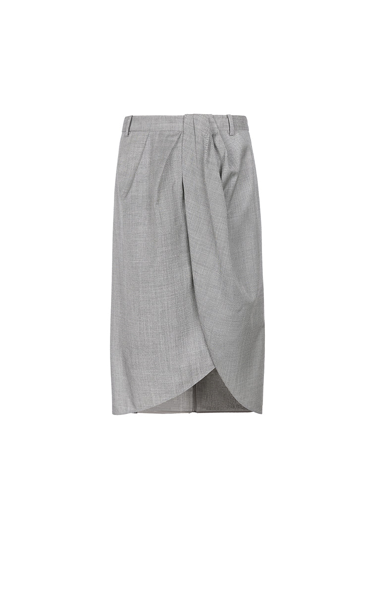 Skirt / JNBY Wool Jacquard Midi Skirt