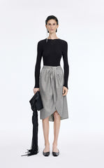 Skirt / JNBY Wool Jacquard Midi Skirt