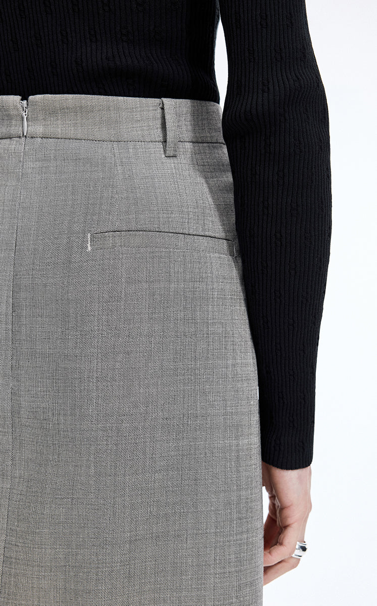Skirt / JNBY Wool Jacquard Midi Skirt