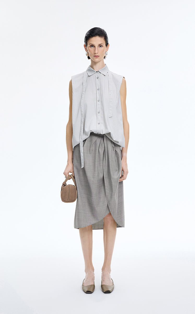 Skirt / JNBY Wool Jacquard Midi Skirt