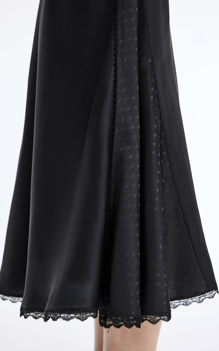 Skirt / JNBY Cupro Jacquard Midi Skirt