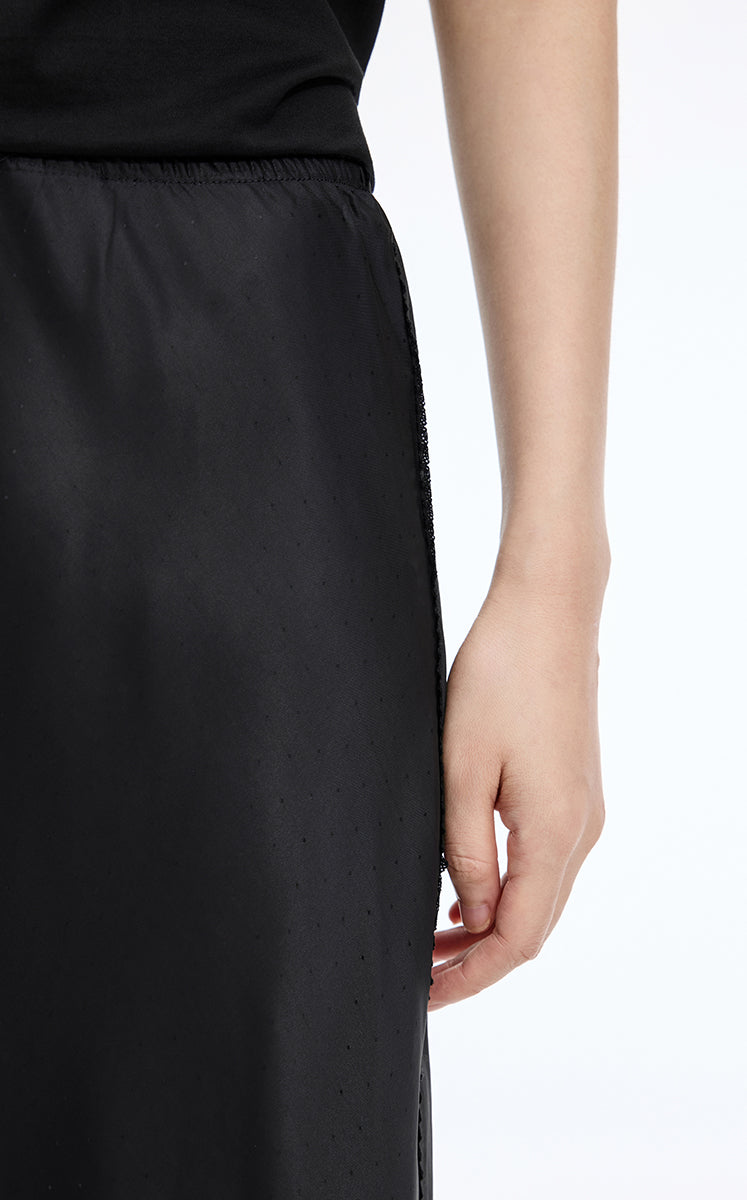 Skirt / JNBY Cupro Jacquard Midi Skirt