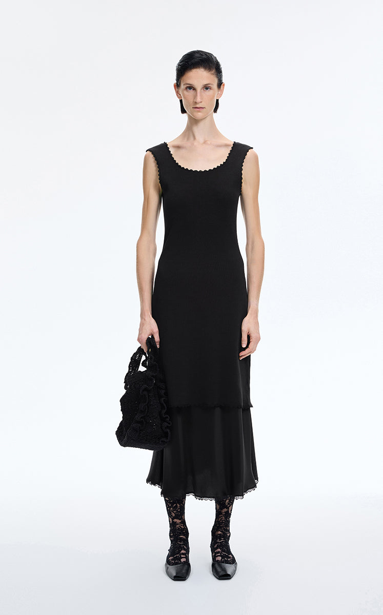 Skirt / JNBY Cupro Jacquard Midi Skirt