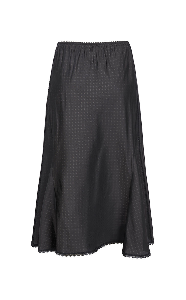 Skirt / JNBY Cupro Jacquard Midi Skirt