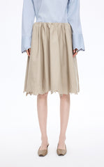 Skirt / JNBY Drawstring Cotton Midi Skirt