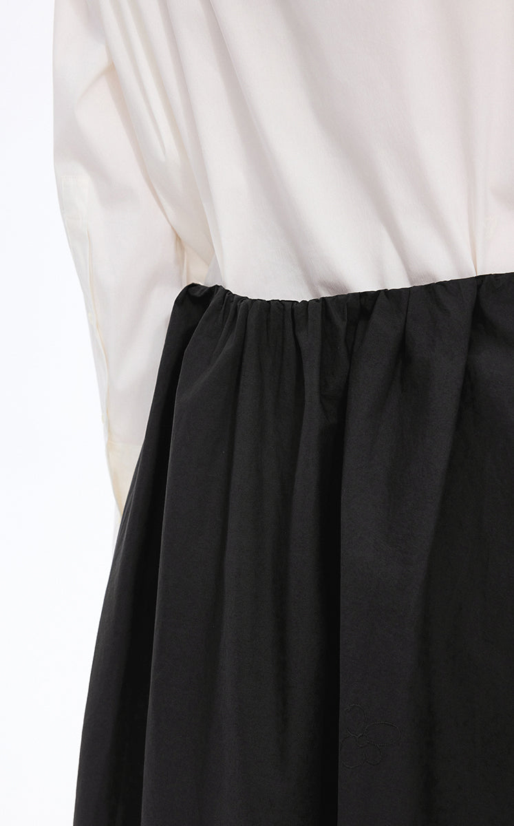 Skirt / JNBY Drawstring Cotton Midi Skirt