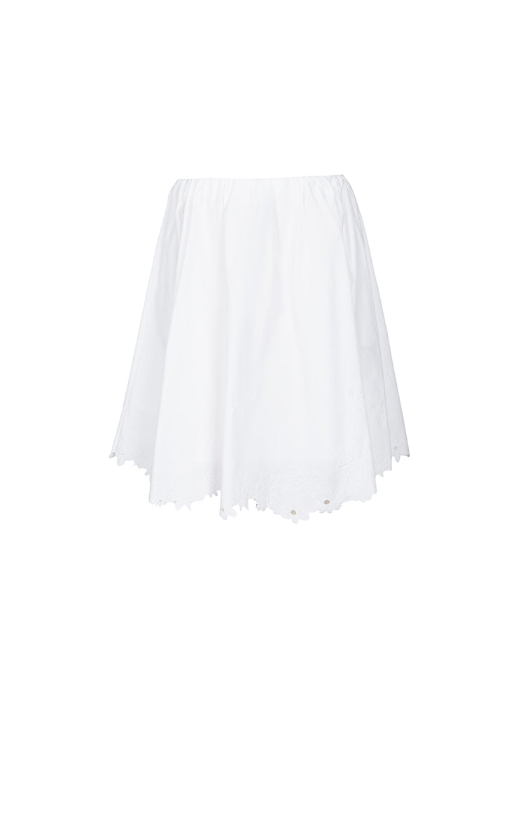 Skirt / JNBY Drawstring Cotton Midi Skirt