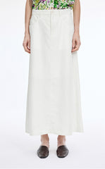 Skirt / JNBY Ramie A-Line Maxi Skirt