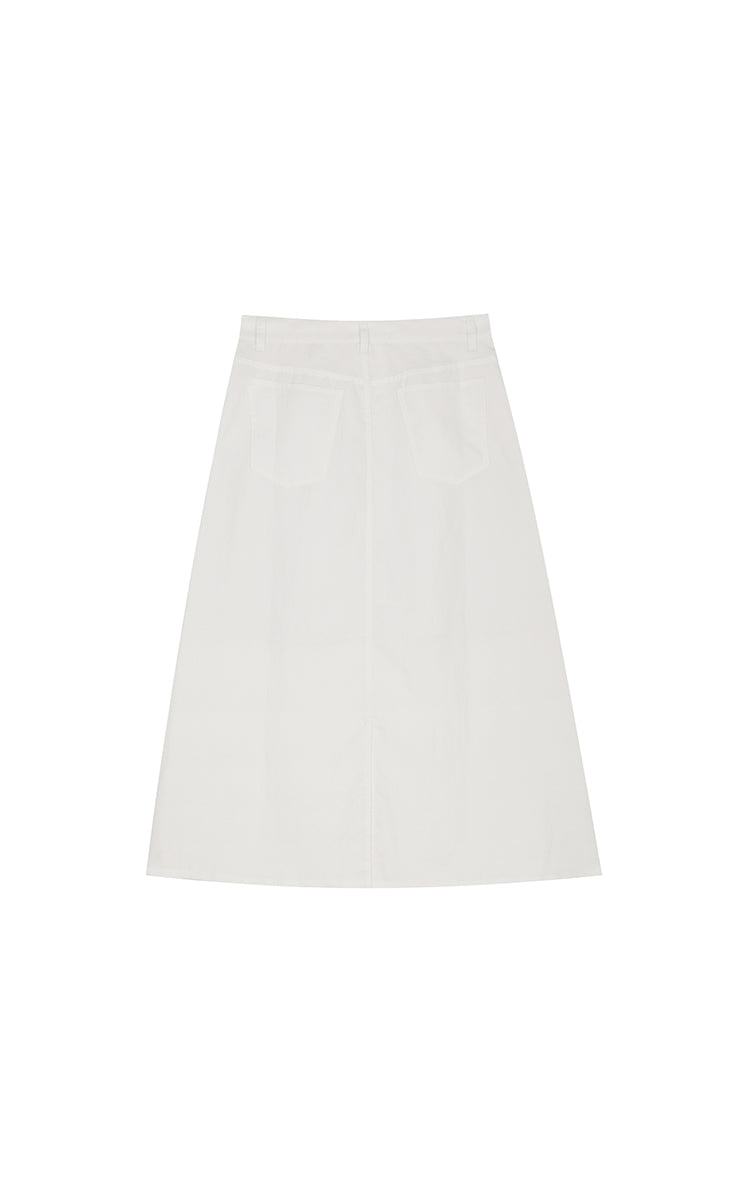 Skirt / JNBY Ramie A-Line Maxi Skirt