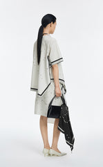 Skirt / JNBY Pearl Print Wrap Effect Waist Skirt