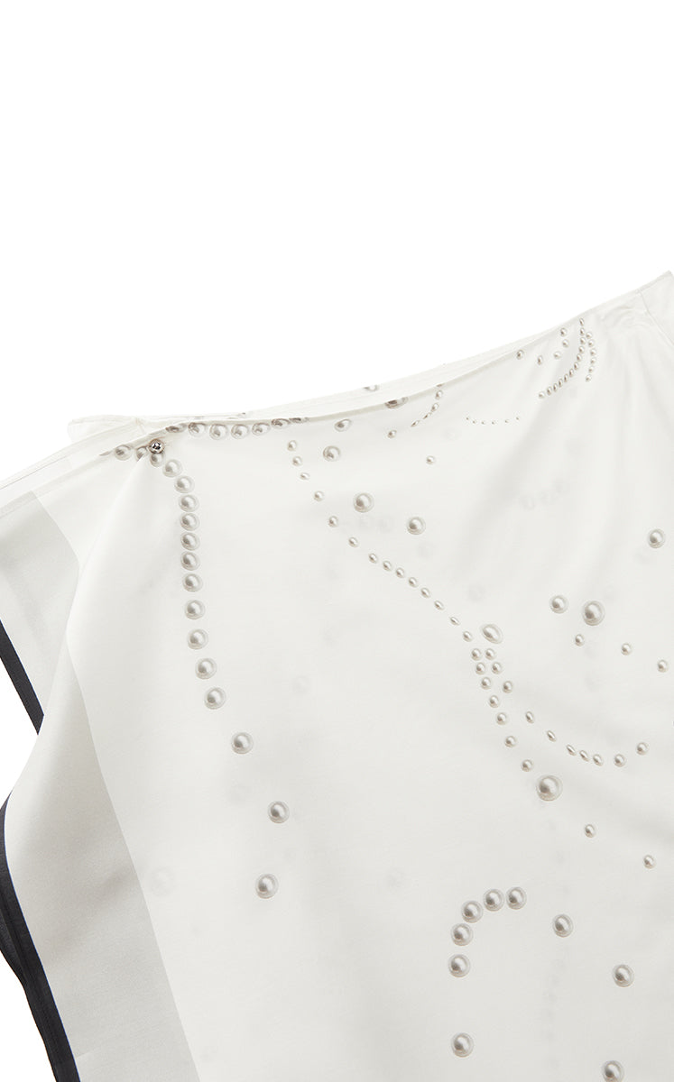 Skirt / JNBY Pearl Print Wrap Effect Waist Skirt