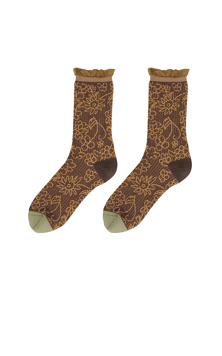 Socks / JNBY Floral Mid-Calf Socks