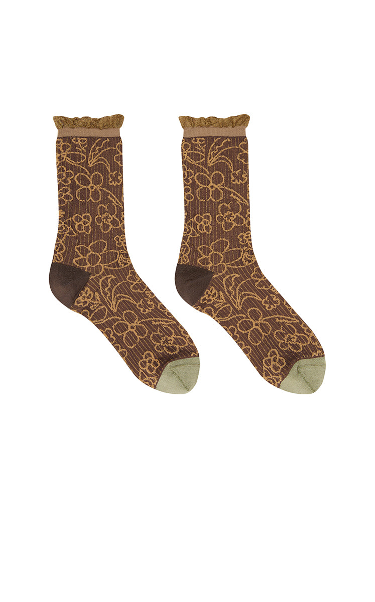 Socks / JNBY Floral Mid-Calf Socks