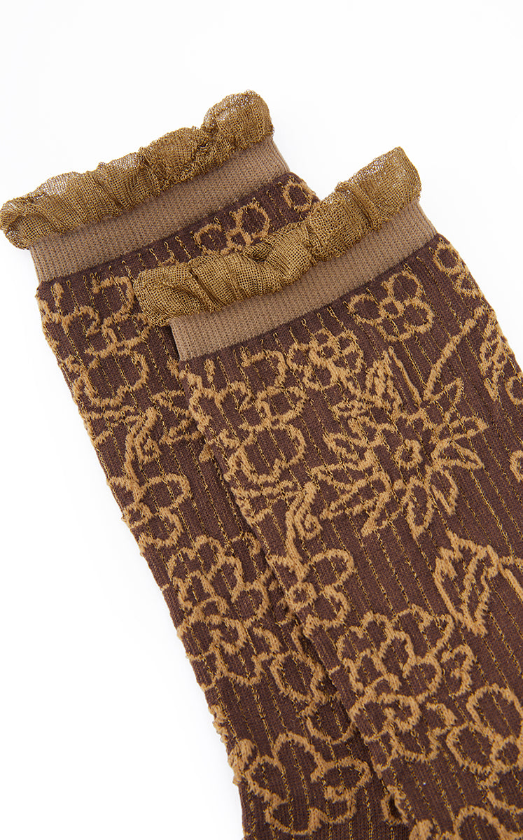 Socks / JNBY Floral Mid-Calf Socks