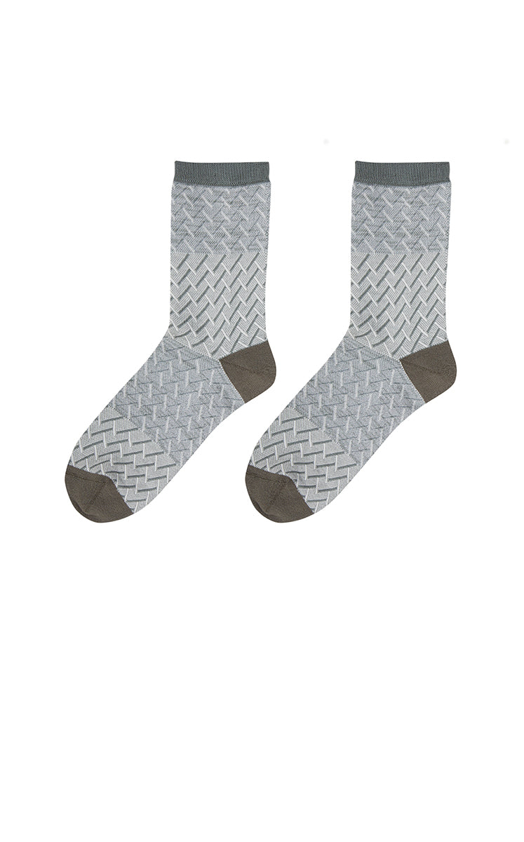 Socks / JNBY Retro Striped Mid-Crew Socks