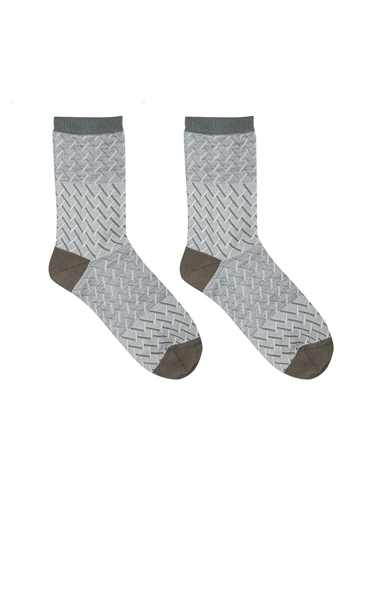 Socks / JNBY Retro Striped Mid-Crew Socks
