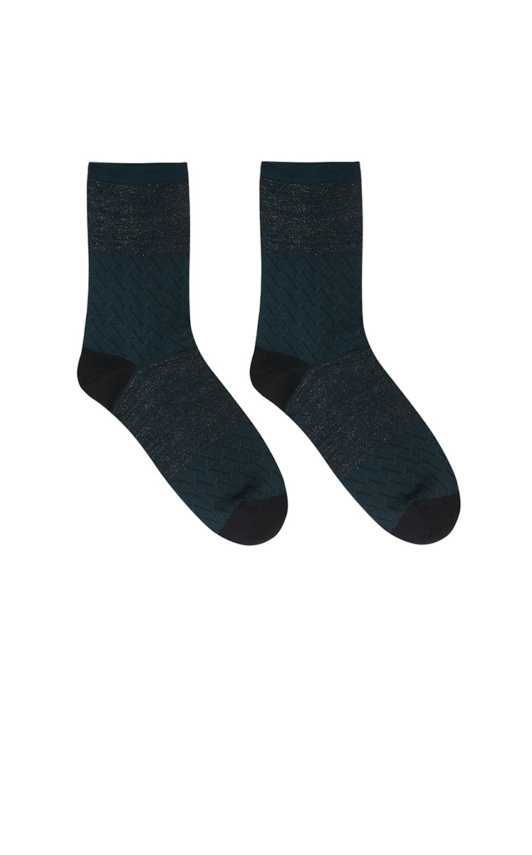 Socks / JNBY Retro Striped Mid-Crew Socks