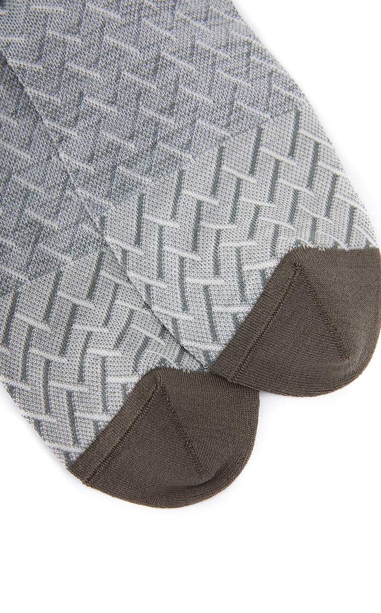 Socks / JNBY Retro Striped Mid-Crew Socks