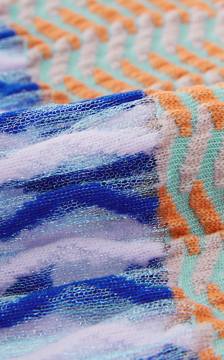 Socks / JNBY Striped Cotton Blend High-Crew Socks