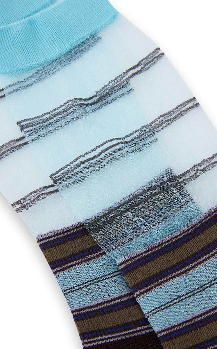 Socks / JNBY Striped Cotton Blend Mid-Crew Socks