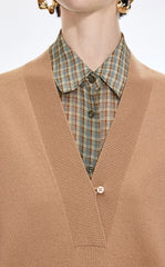 Sweater / JNBY Alpaca Wool Blend V-Neck Pullover