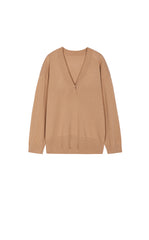 Sweater / JNBY Alpaca Wool Blend V-Neck Pullover