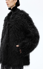 Sweater / JNBY Faux-fur texture Alpaca-Blend Long Cardigan