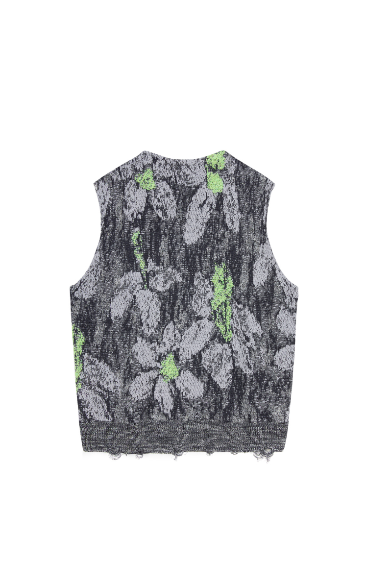 Sweater / JNBY Floral Loose-Fit Knit Vest