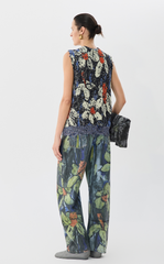 Sweater / JNBY Floral Loose-Fit Knit Vest