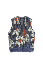 Sweater / JNBY Floral Loose-Fit Knit Vest