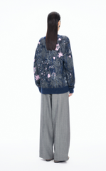 Sweater / JNBY Hand-Painted Kew Garden Long Cardigan