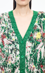 Sweater / JNBY Hand-Painted Kew Garden Long Cardigan