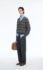 Sweater / JNBY Lightweight Cotton Blend V-Neck Pullover