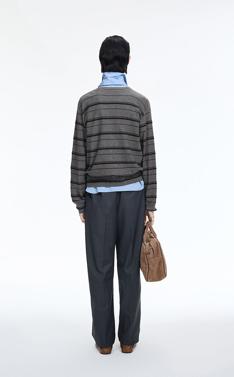 Sweater / JNBY Lightweight Cotton Blend V-Neck Pullover