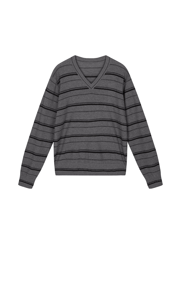 Sweater / JNBY Lightweight Cotton Blend V-Neck Pullover