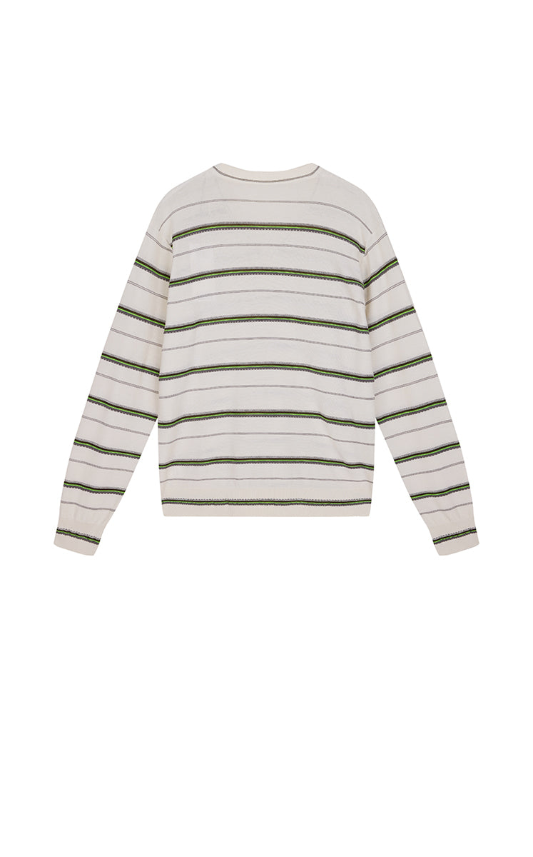 Sweater / JNBY Lightweight Cotton Blend V-Neck Pullover