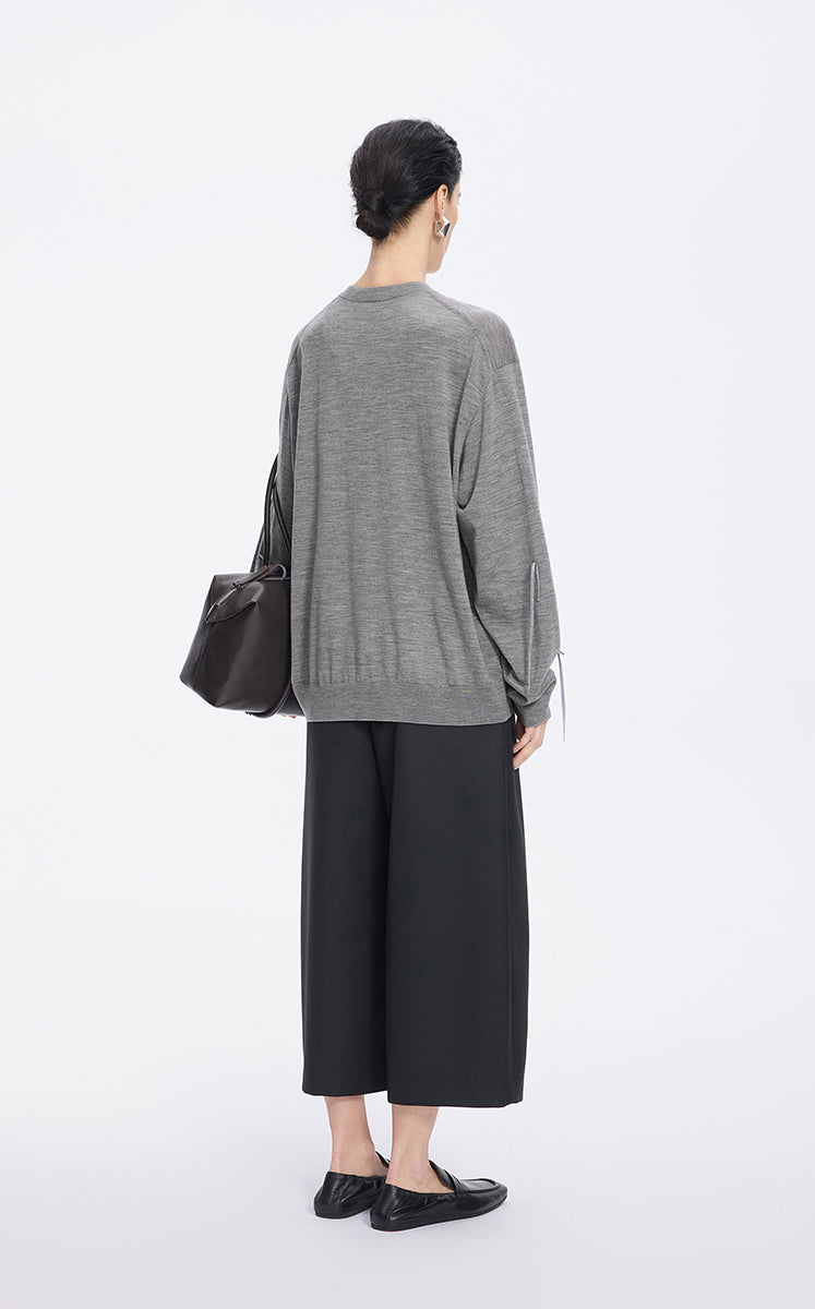 Sweater / JNBY Merino Wool Oversized T-Knit Sweater