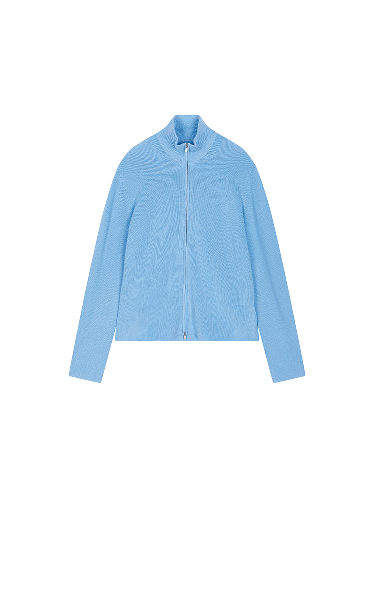 Sweater / JNBY Merino Wool Zip-Stand Pullover