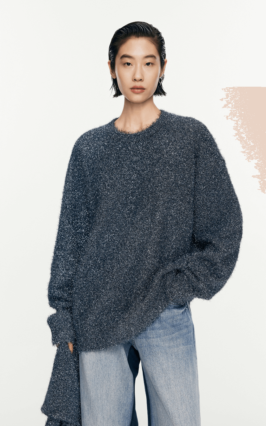 Sweater / JNBY Metallic Effect Crew-Neck Jumper