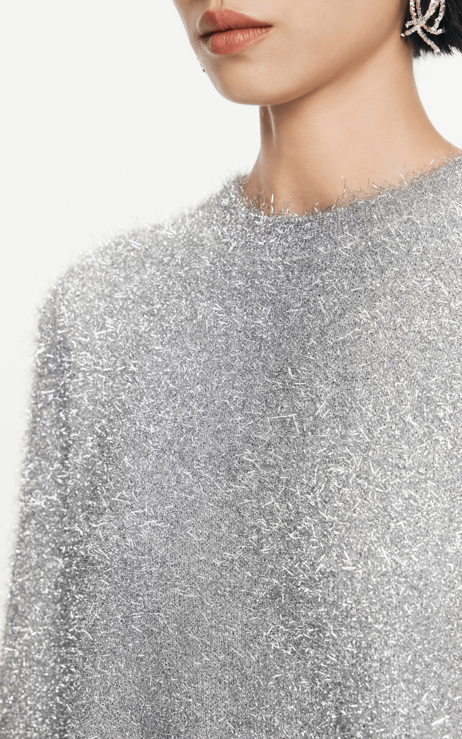 Sweater / JNBY Metallic Effect Crew-Neck Jumper