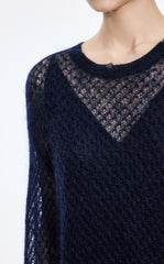 Sweater / JNBY Mohair Oversized Long Sleeve Pullover