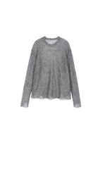 Sweater / JNBY Mohair Oversized Long Sleeve Pullover